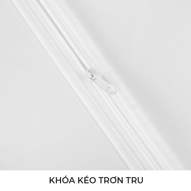 Túi bảo vệ quần áo chống bụi chống mốc treo tủ có khóa kéo kín