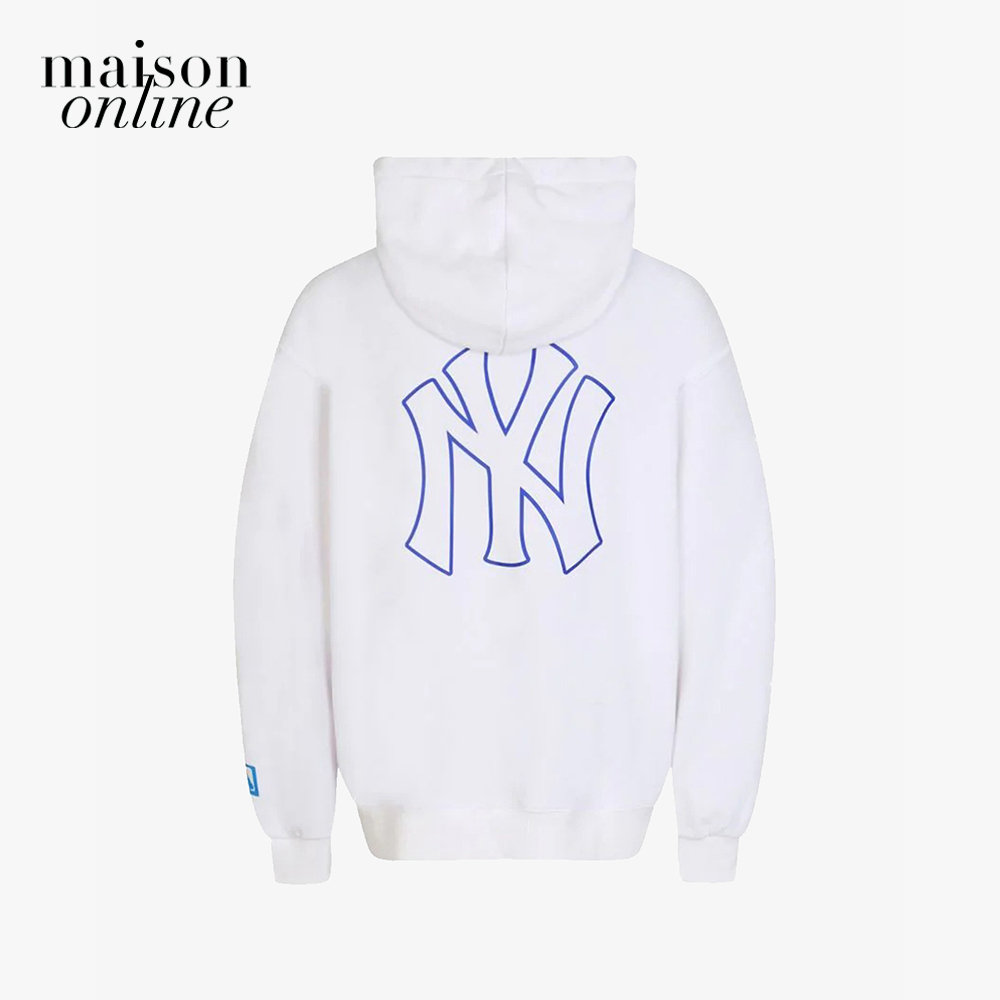MLB Áo hoodie tay dài phối mũ Basic Big Logo Brushed Mega Overfit #28 MLB Áo hoodie tay dài phối mũ Basic Big Logo Brushed Mega Overfit