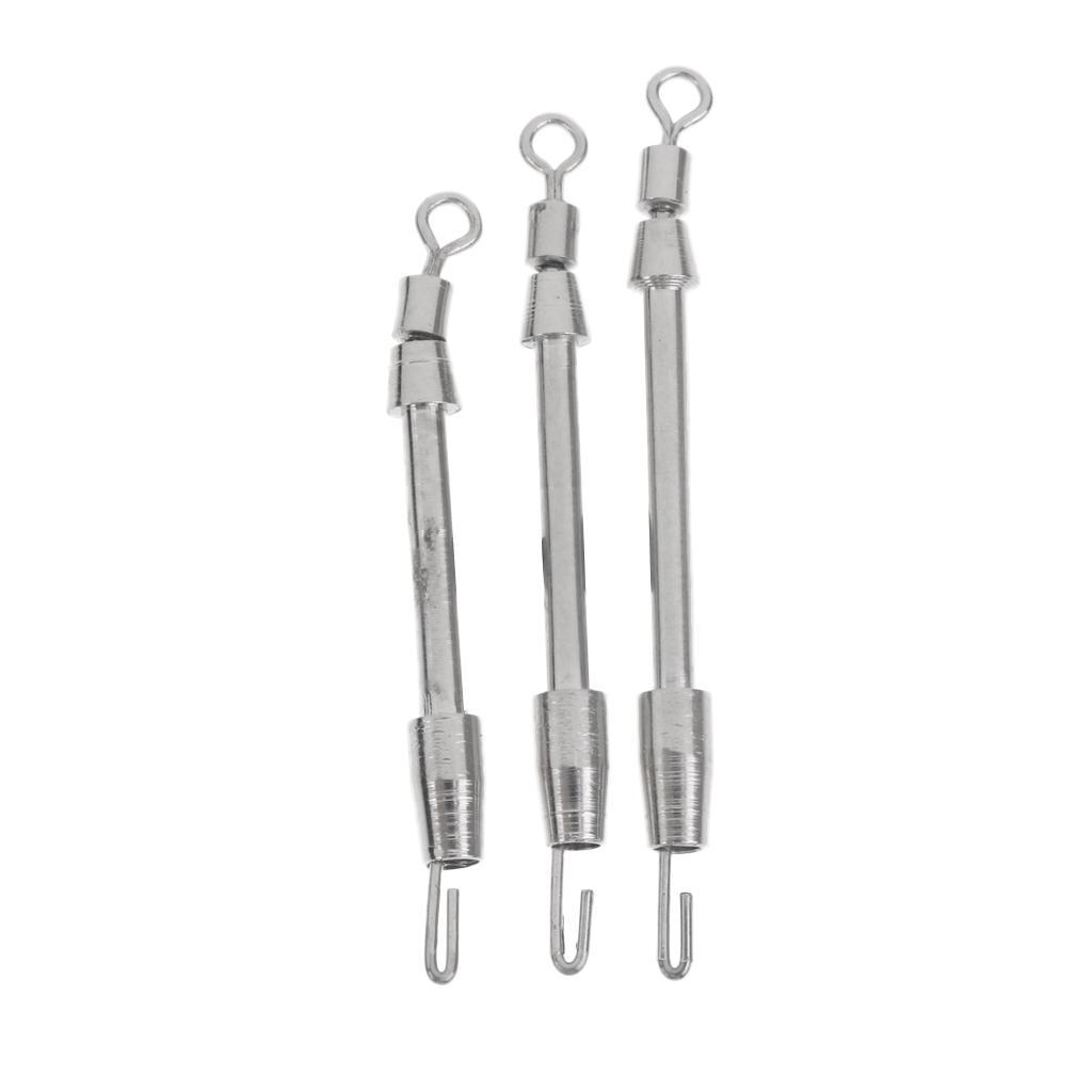 10 Piece Stainless Steel Quick Change Fast Link Connector Fishing Rolling Swivels Fishing Tackle Accessories