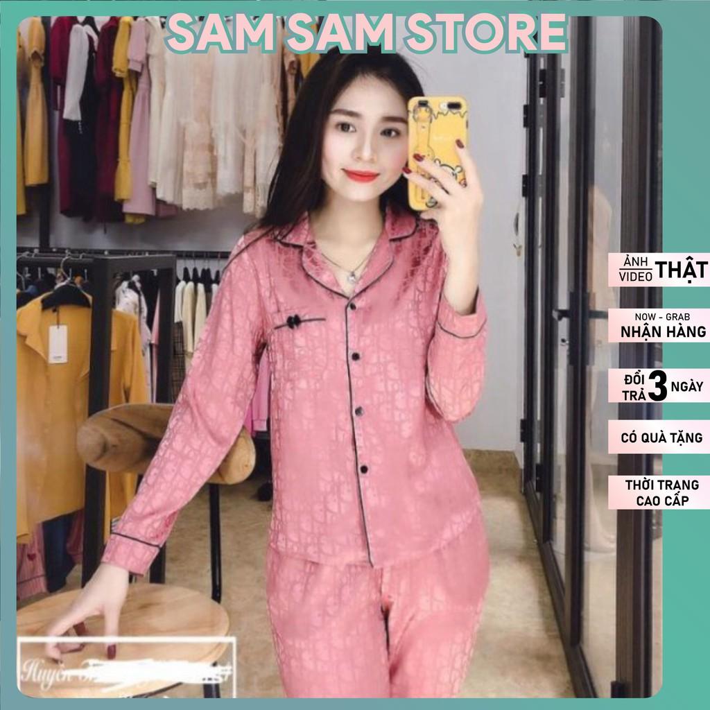 ️Có Quà Tặng️ Bộ Pijama tay dài lụa gấm cao cấp