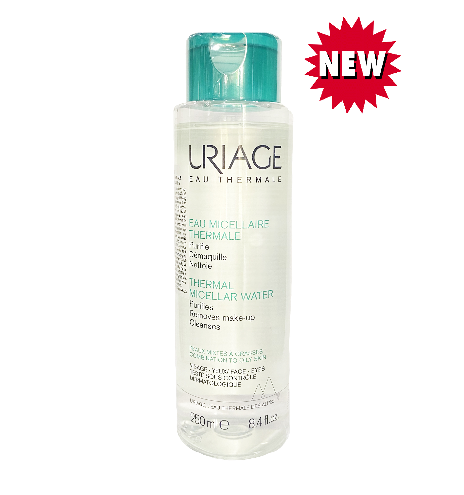 Nước tẩy trang dành cho da dầu, da hỗn hợp Uriage Eau Micellaire Thermale 250ml + tẩy tế bào chết Sebamed 10ml