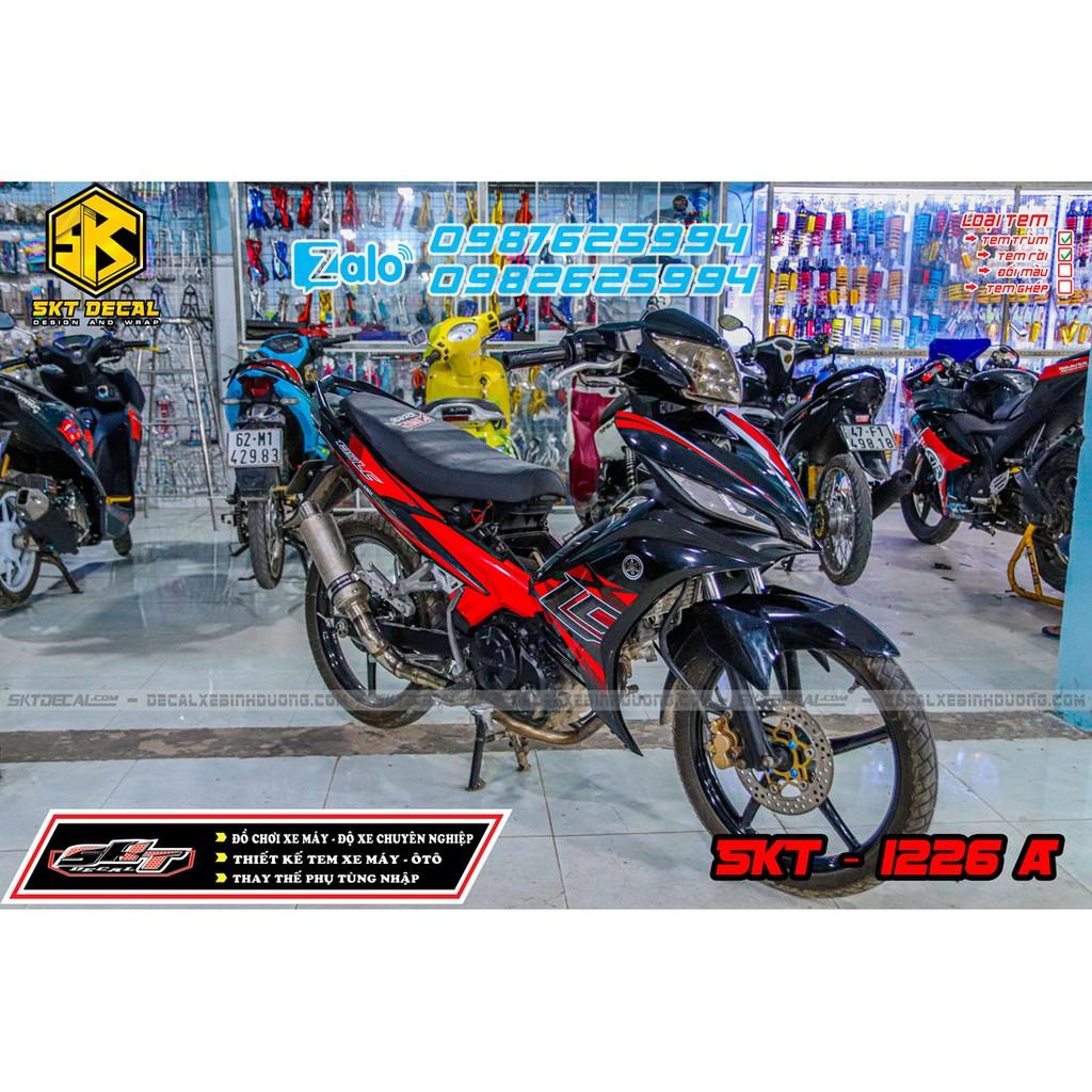 Tem trùm dành cho xe exciter 135 đỏ đen