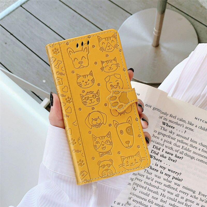 Bao da điện thoại dạng ví nắp lật in hình 3D cho Samsung A51 A71 A91 A01 Note9 A81 S10 Note10 Lite S20 Ultra S9 S8 Plus