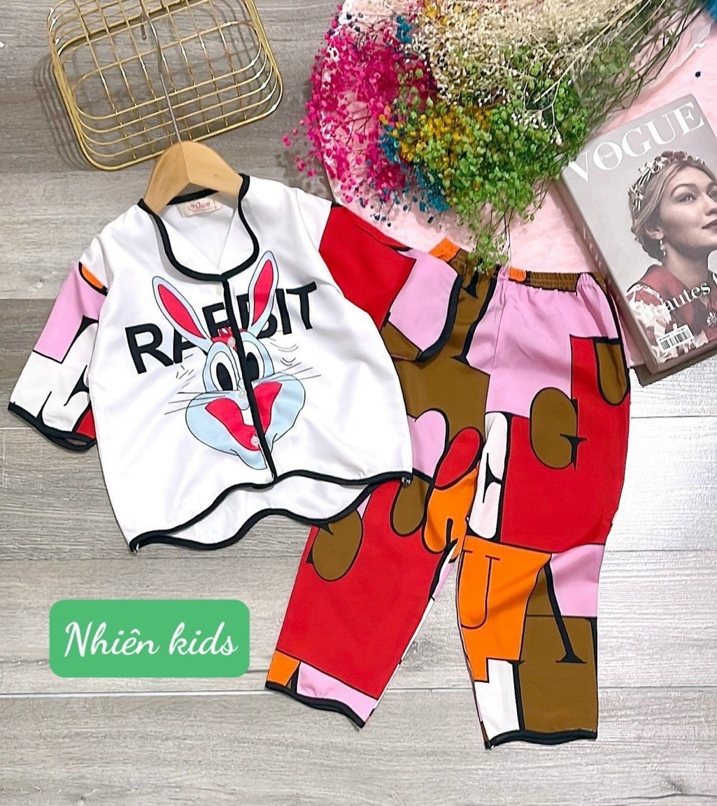 SÉT BỘ MẶC NHÀ PYJAMA MẶC NHÀ IN HÌNH NGỘ NGHĨNH
