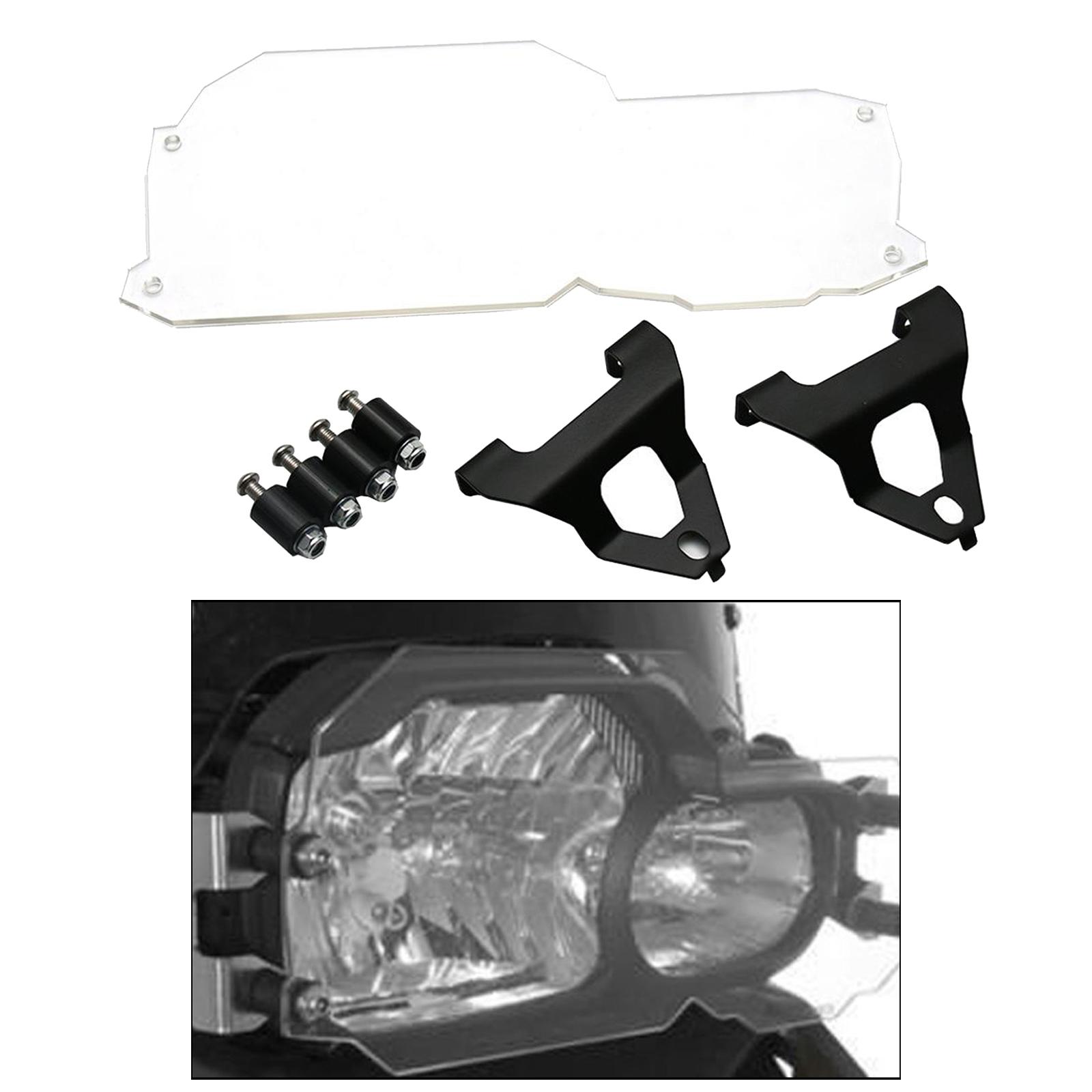 Clear Acrylic Headlight Lamp Mesh Guard Protection for  F650GS 08-17