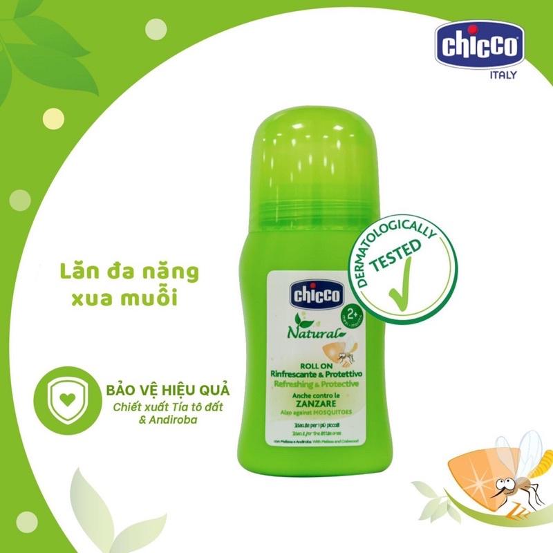 Chống muỗi cho bé dạng lăn Chicco, hiệu quả và an toàn cho da và mùi xả dễ chịu