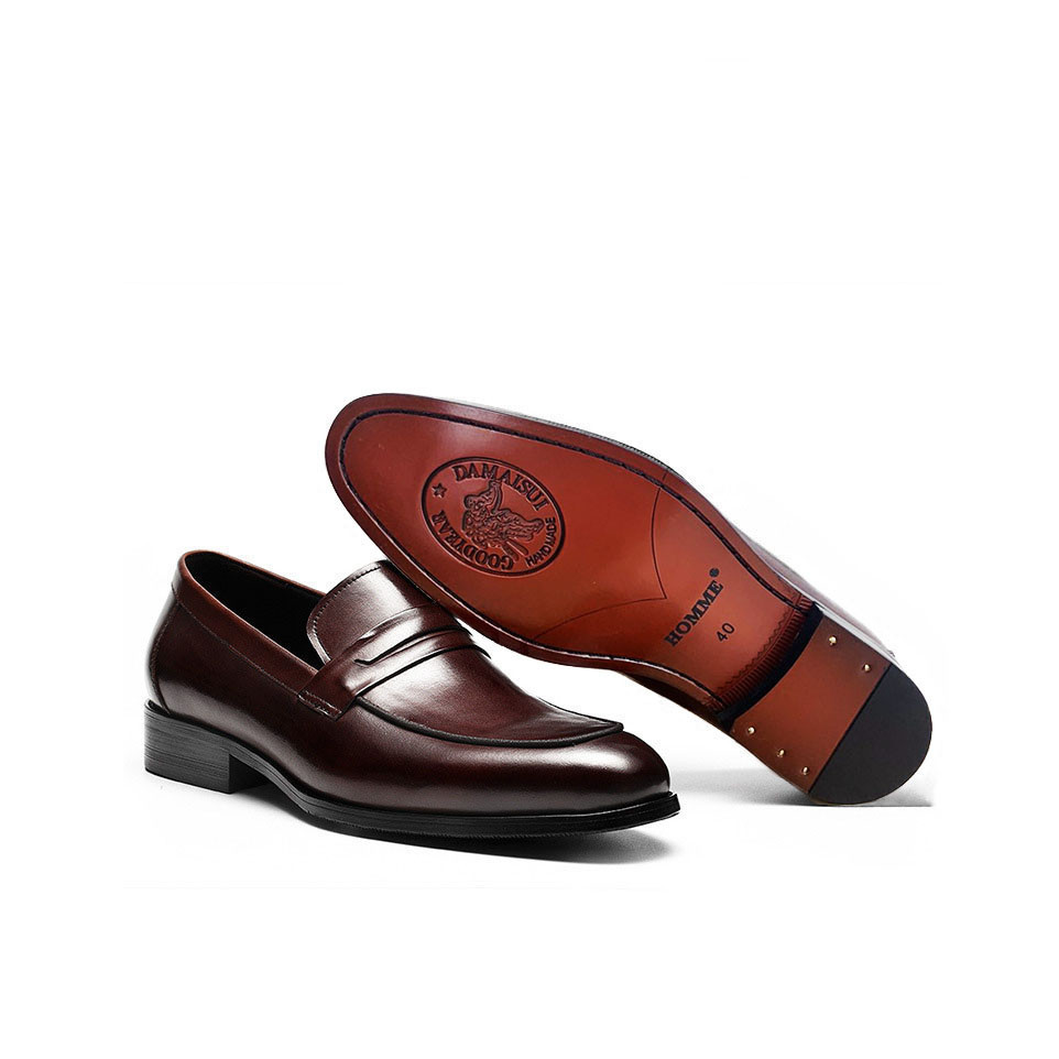 Giày lười Homme Boston - Classic Loafer Italian Leather Dress Shoes