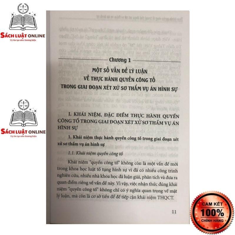 Sách - Thực hành quyền công tố trong giai đoạn xét xử sơ thẩm vụ án hình sự