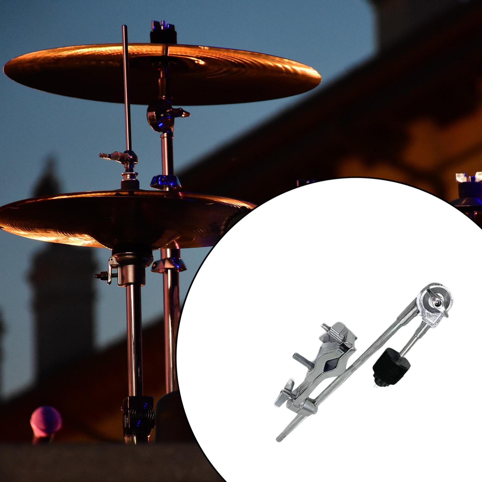 Metal Cymbal Mount Arm Holder  Stand with Clamp Parts Expansion Clip