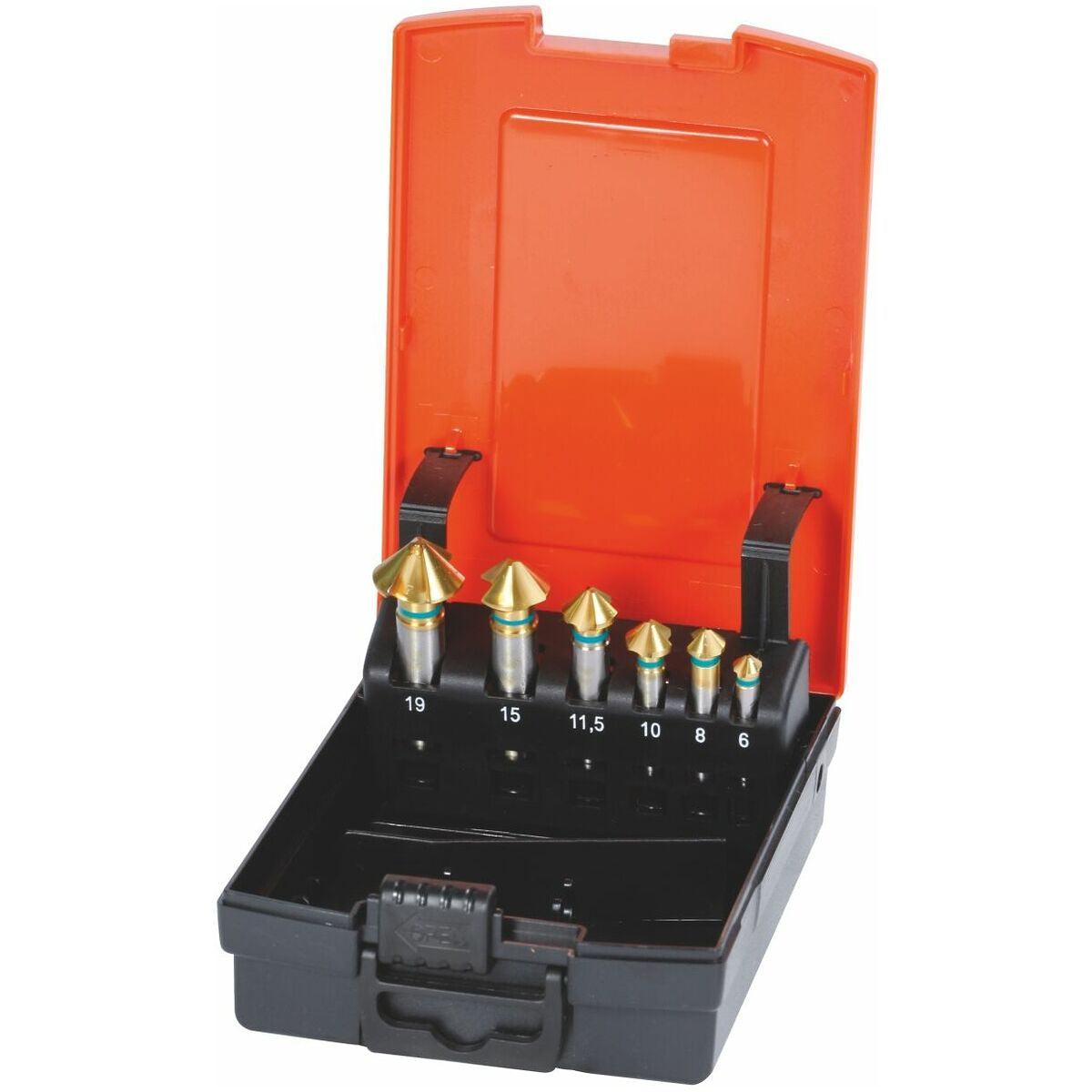 Bộ 6 Mũi Vát Mép 90 Độ Thép Gió Phủ Tin Holex 150340 6 - Hàng Chính Hãng 100% từ Đức
