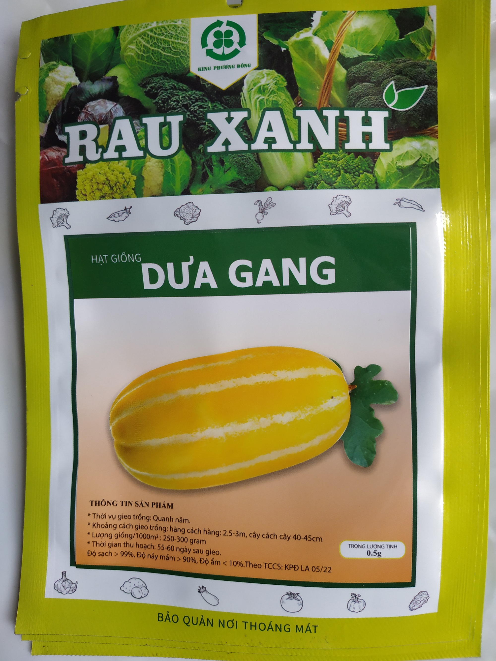 Hạt giống DƯA GANG - gói 0.5gram