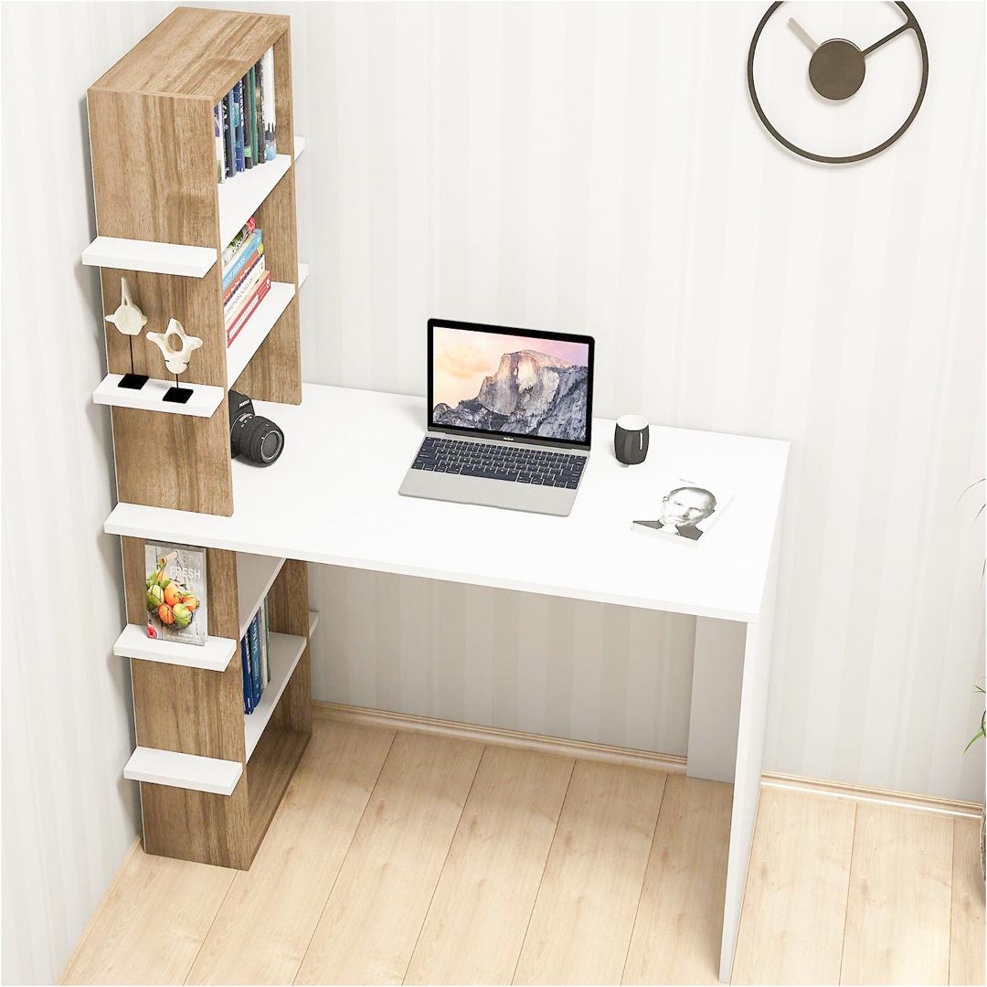 Bàn làm việc, bàn học gỗ hiện đại SMLIFE Dobby | Gỗ MDF dày 17mm chống ẩm | D120xR60xC150cm