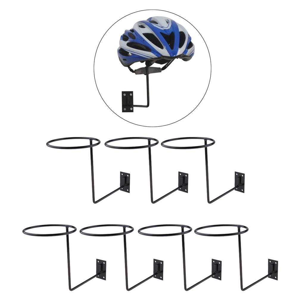 7 Pieces Wall Mounted Motorcycles Steel Holder Display Space Saver