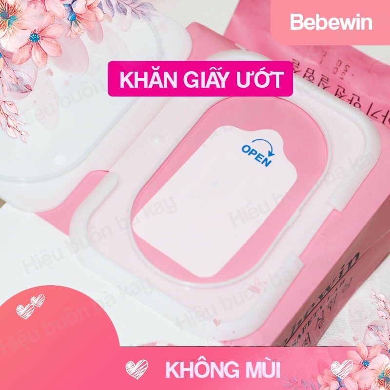 Khăn Giấy Ướt Bebewin Hàn Quốc Gói To 660g 150 Tờ Không Mùi An Toàn Cho Da