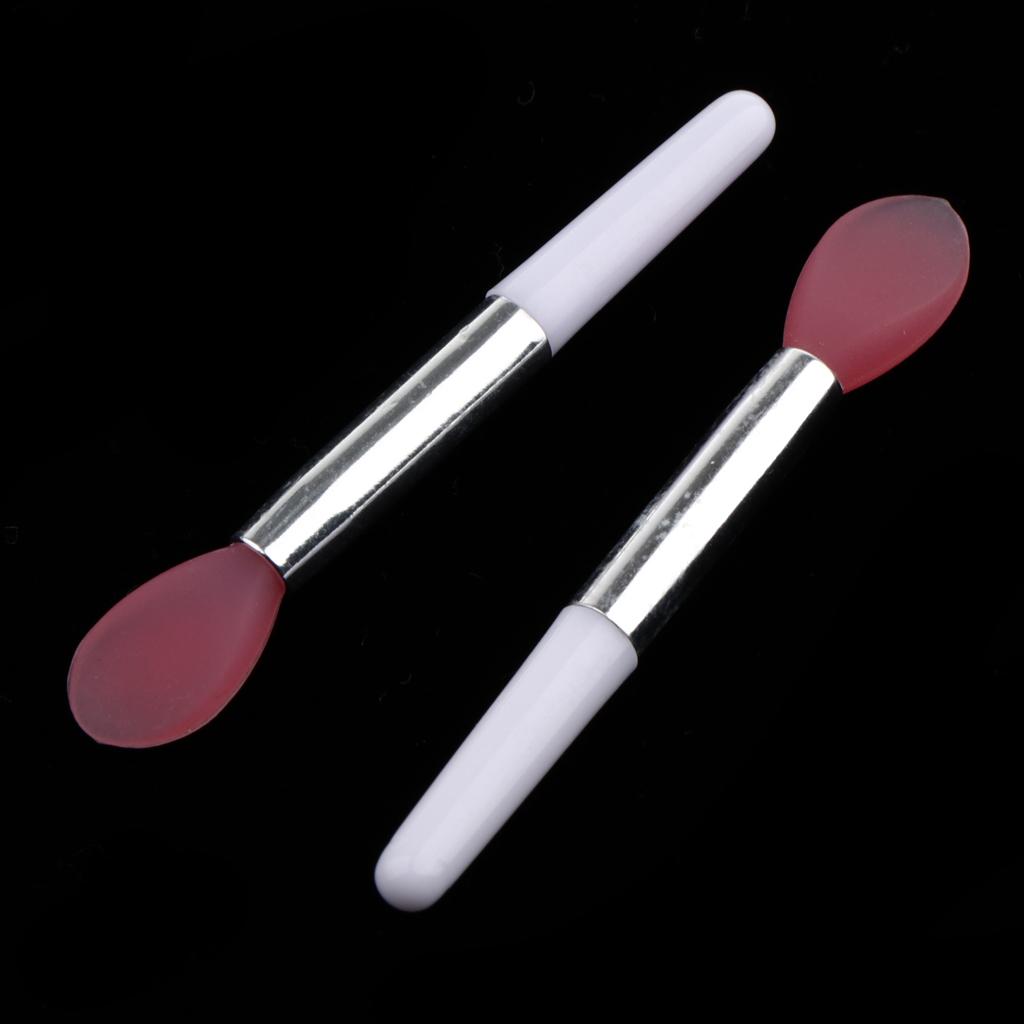 6 Pieces Soft Silicone Makeup Brushes Set Lip Cream Balm Oil Cosmetic Tools