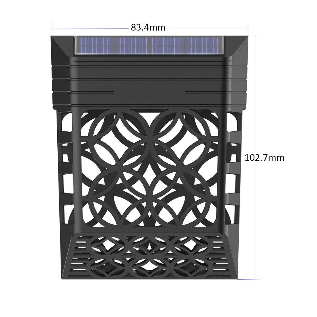 Ánh sáng hàng rào năng lượng mặt trời, đèn năng lượng mặt trời trắng ấm cho bên ngoài ánh sáng hàng rào tự động không thấm nước trong vườn  ]
