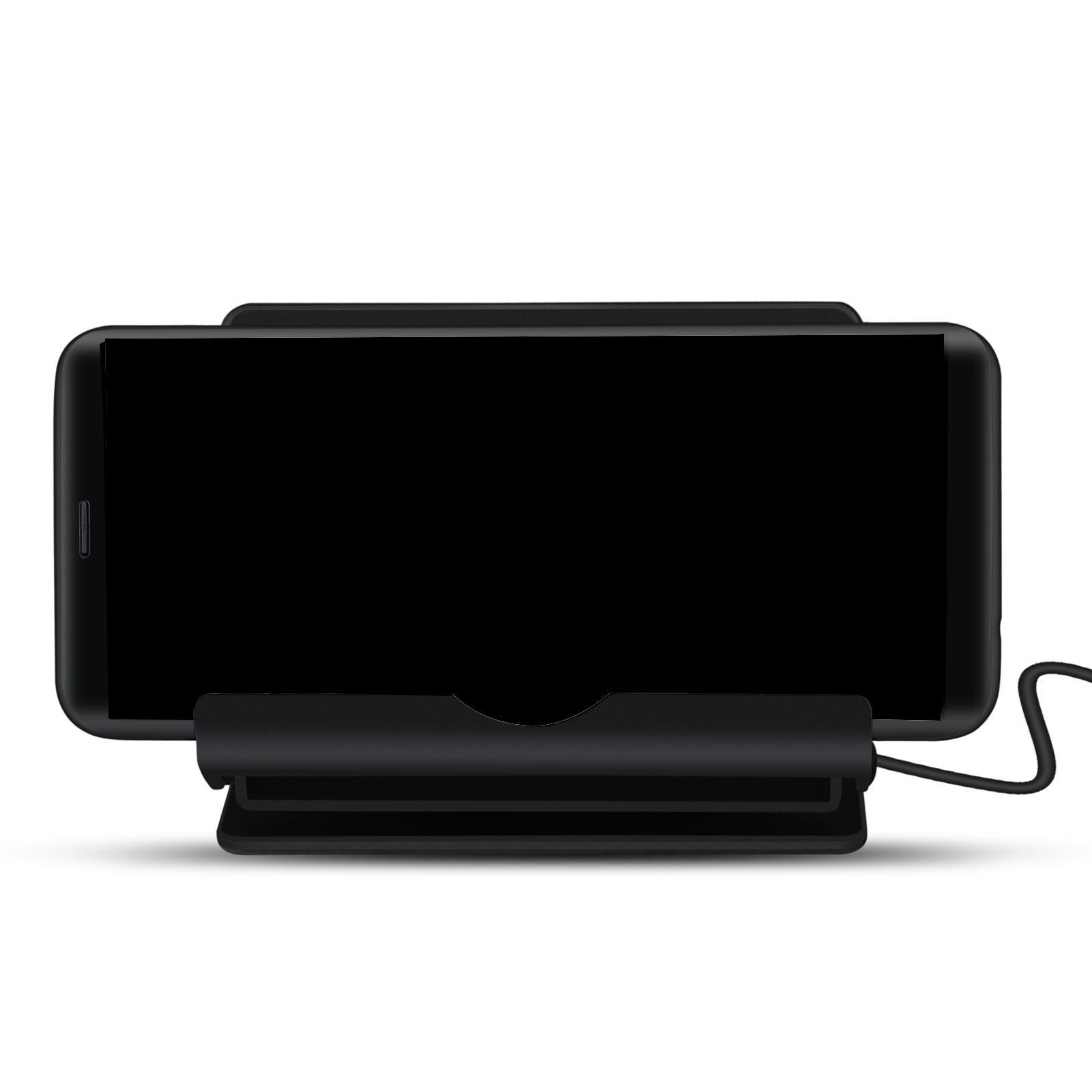 Wireless Charger Mount 10W/7.5W/5W Phone Holders Home Smart Phones Black