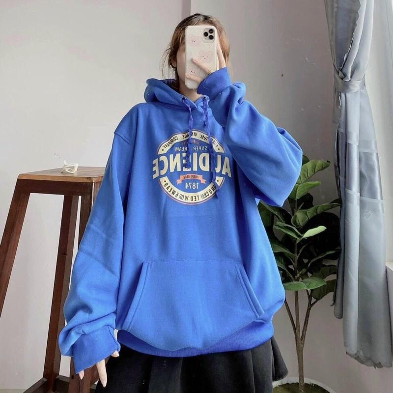 Áo Hoodie Nỉ Ngoại Bông Dày Dặn Form Rộng Dơi Tay Phồng Chất Vải Dày Mịn Không Xù Lông_Nón Rộng 2 Lớp_Unisex Nam Nữ Ok