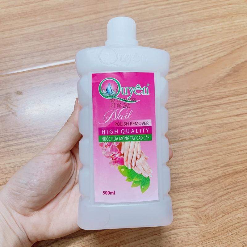 Nước rửa móng cao cấp Quyên, aceton 500ml