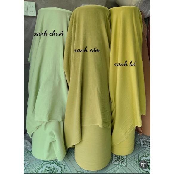 vải xô muslin trơn mềm mại thấm hút mồ hôi siêu đỉnh