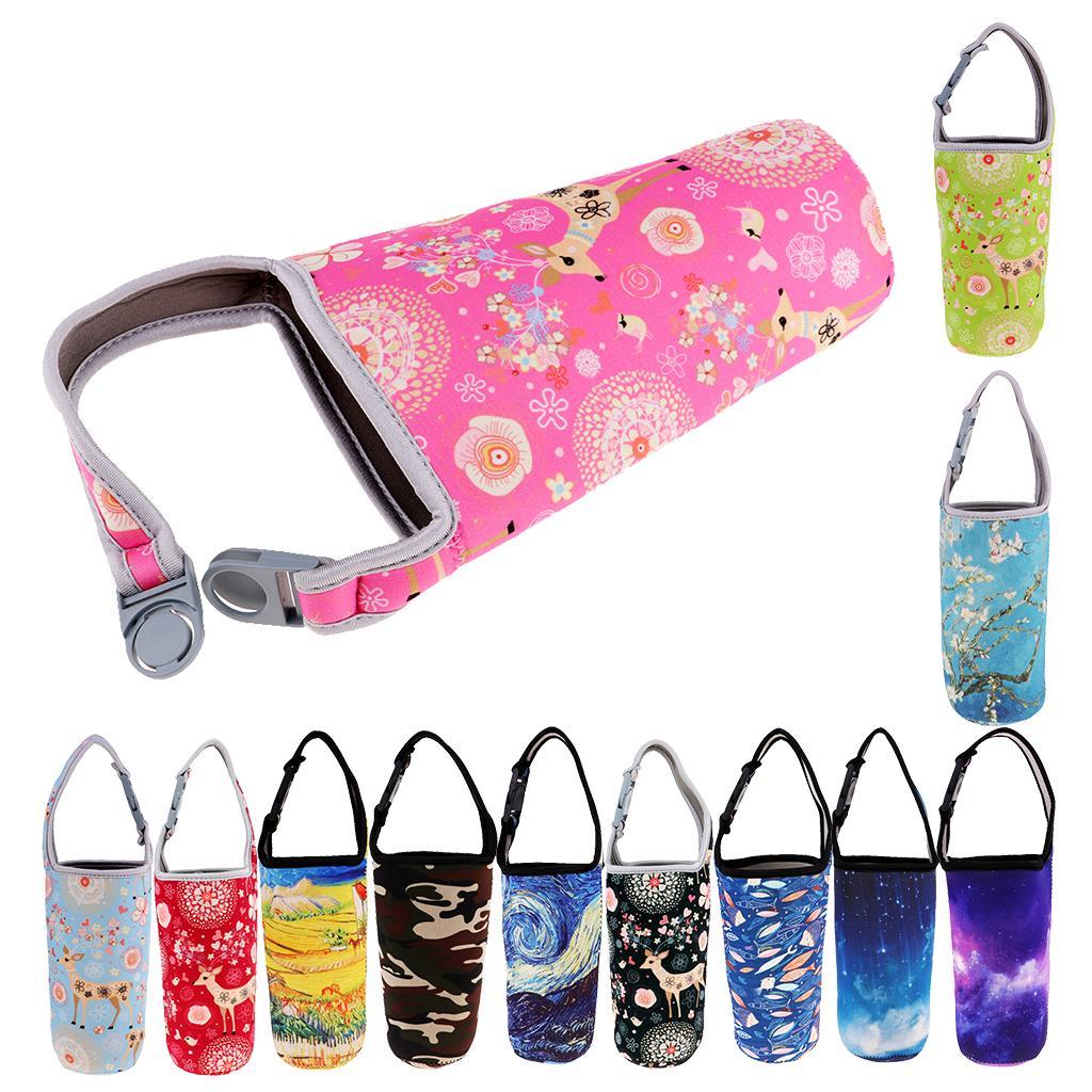 4Pcs Sports Water Bottle Carrier Holder Sleeve Insulated Tumbler Carry Case Pouch