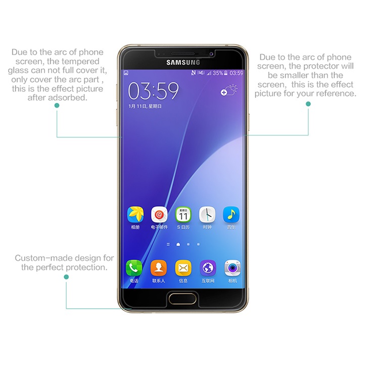 Tấm dán kính cường lực độ cứng 9H dành cho Samsung A5 2016 - KCL01