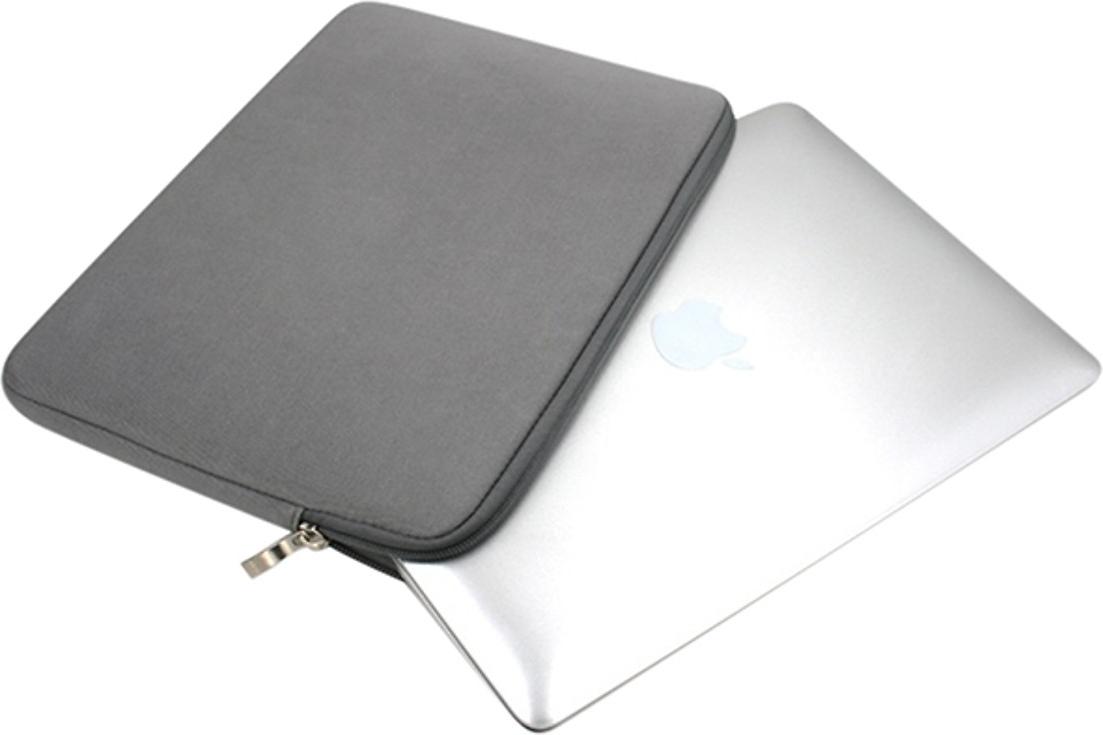 Túi chống sốc Nỉ cao cấp dành cho Laptop và Macbook từ 11&quot; đến 15,6&quot; - Màu Ghi