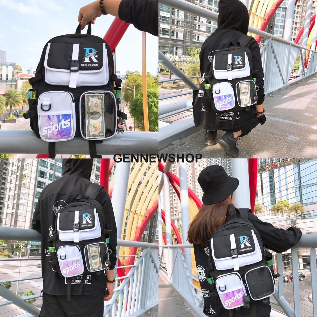 Balo Đi Học Dạ Quang Phản Quang Phát Sáng Thời Trang Nam Nữ Học Sinh DQ Sport 01