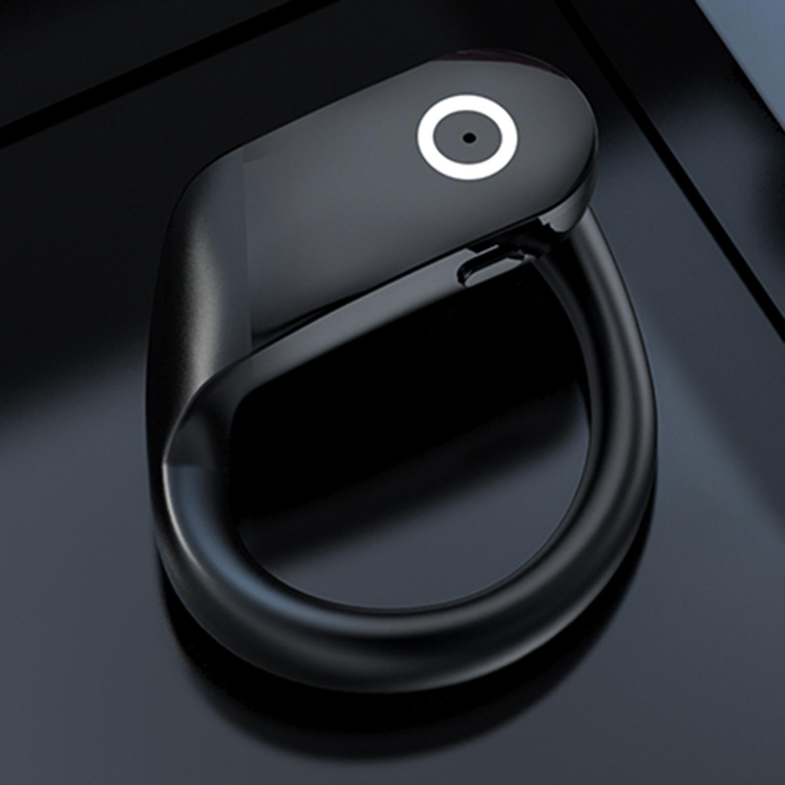 Headset Earpiece Business Earphone Ear Hook Waterproof Headphone for Yoga Black