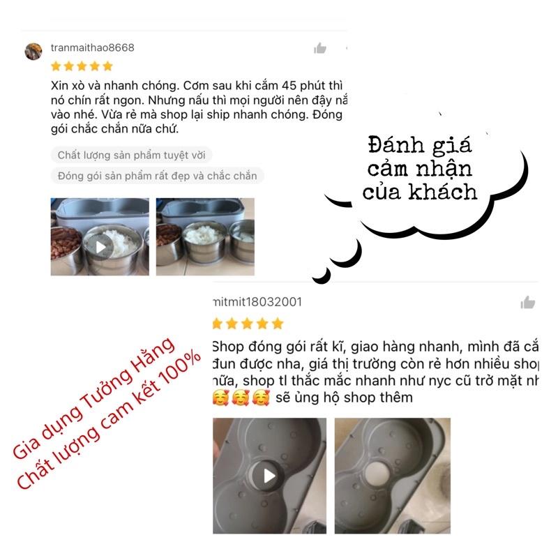 Hộp ủ cơm cắm điện 2 tầng 4 ngăn đựng đồ đi học, đi làm văn phòng tiện lợi, Hộp cơm điện hâm nóng và nấu chín thức ăn
