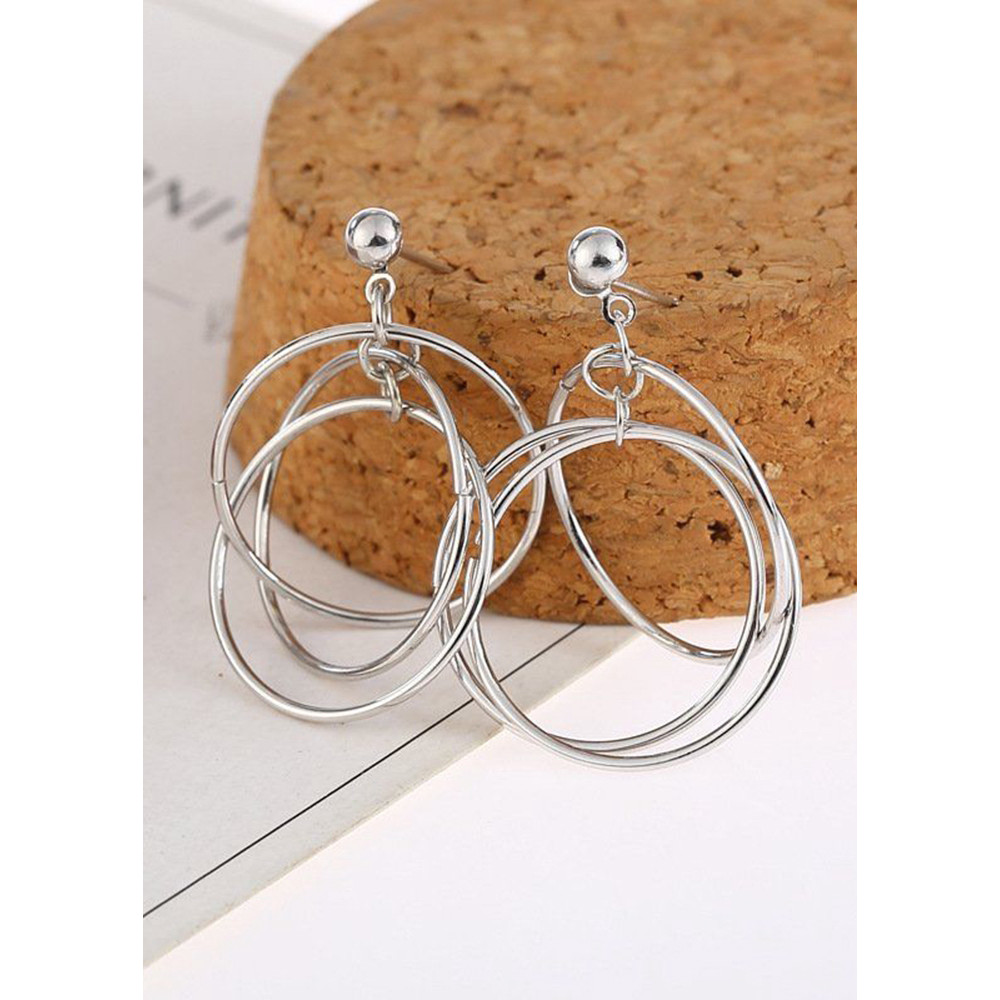 Bông tai nam nữ vòng tròn cá tính Unisex