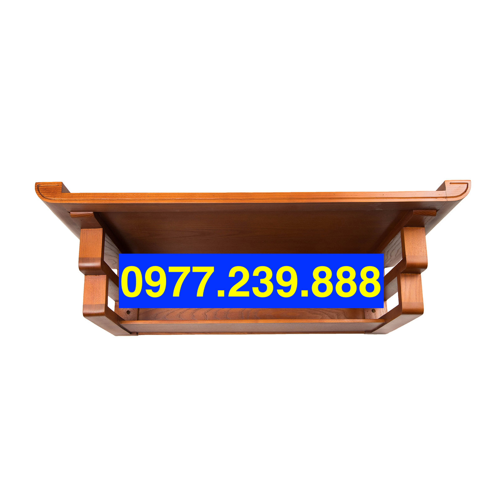Bàn thờ treo chân thang gỗ sồi 61cm