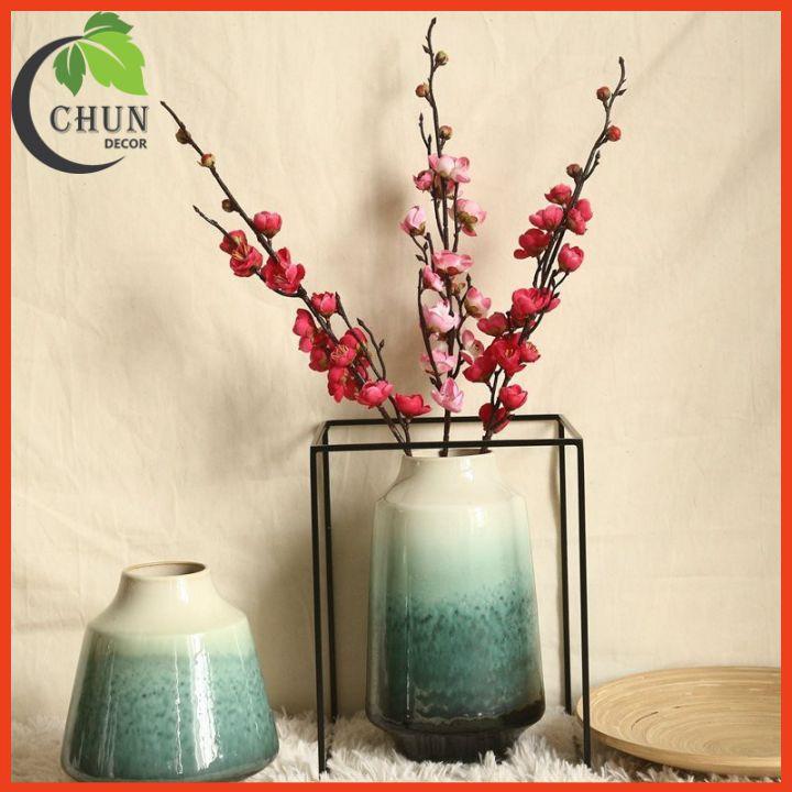 Hoa giả, cành đào cổ dài 70cm trang trí nhà cửa, văn phòng, cửa hàng, làm đạo cụ chụp ảnh