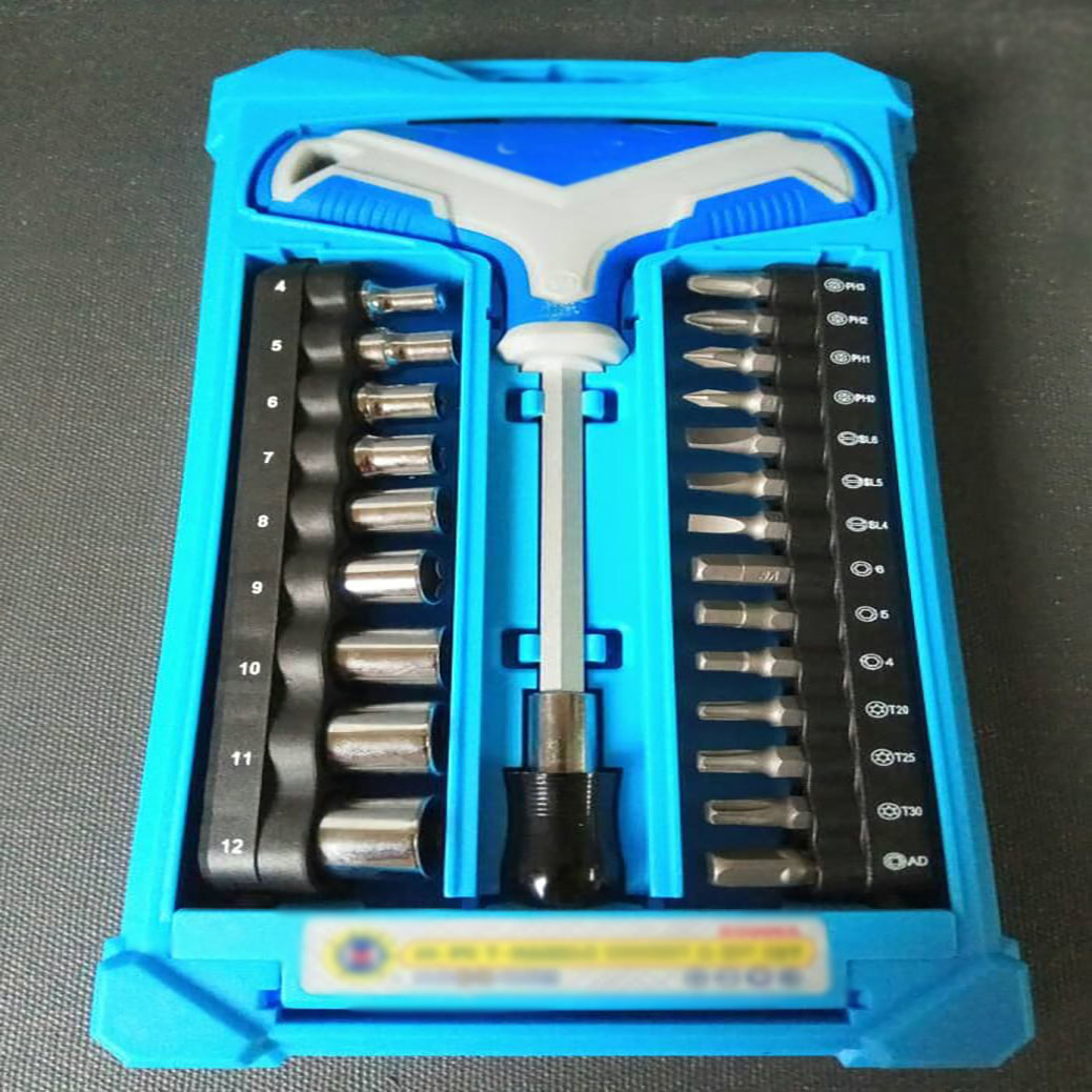 Bộ tuýp tích hợp tuốc nơ vít đa năng 25 chi tiết C-Mart K0006A