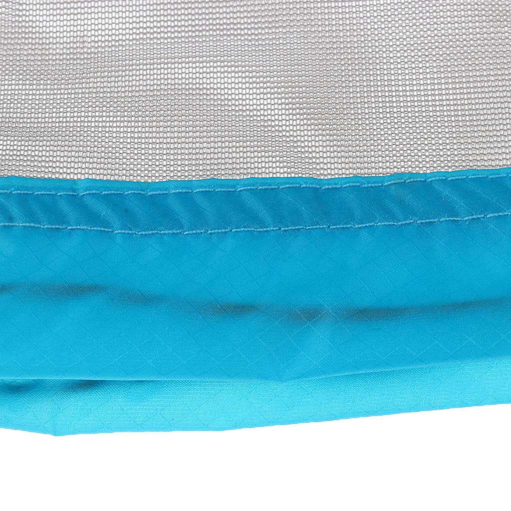 6pcs Clothes Shoes Drawstring Mesh Stuff Sack Bag for Outdoor Camping Sky Blue,Orange,Grass Green