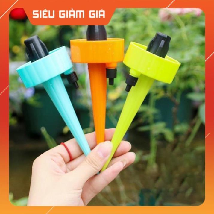 Set 12 que cắm tưới cây nhỏ giọt (gắn chai coca, pepsi, dễ dàng điều chỉnh lượng nước tưới cây cảnh) 206801