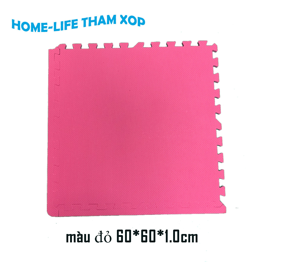 Thảm Xốp Đa Năng 4 Màu (đỏ, vàng, xanh, xanh lá) kích thước (60x60x1.0cm) (set 8 tấm)