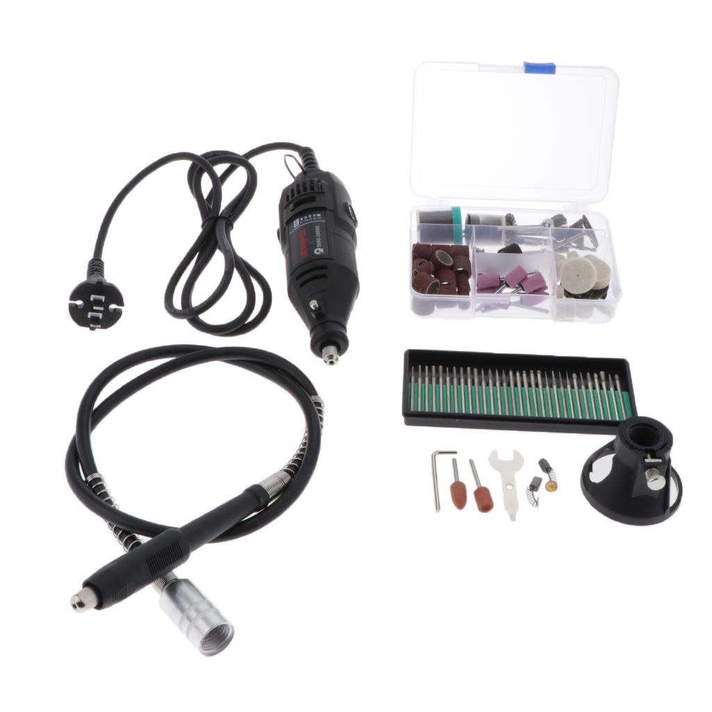 160x Mini Drill Set Grinder Kit Electric Grinding Drilling Polishing Rotary Tool