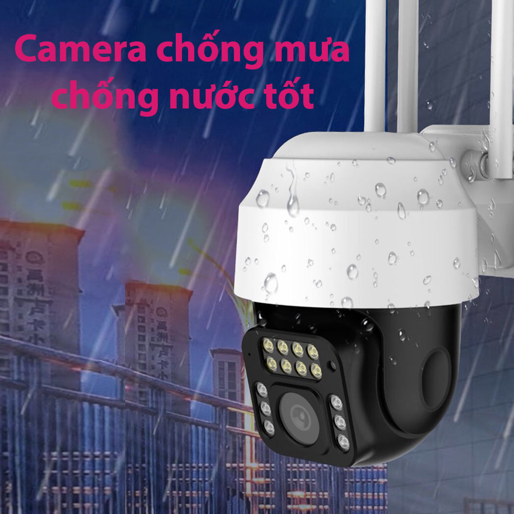 Camera Wifi Yoosee 4.0 Mpx Full HD, Dòng Ngoài Trời Xoay 360°,C12 Xem Đêm Có Màu-Đàm Thoại 2 Chiều-Phát Hiện Chuyển Động Chống Trộm-Hàng Nhập Khẩu