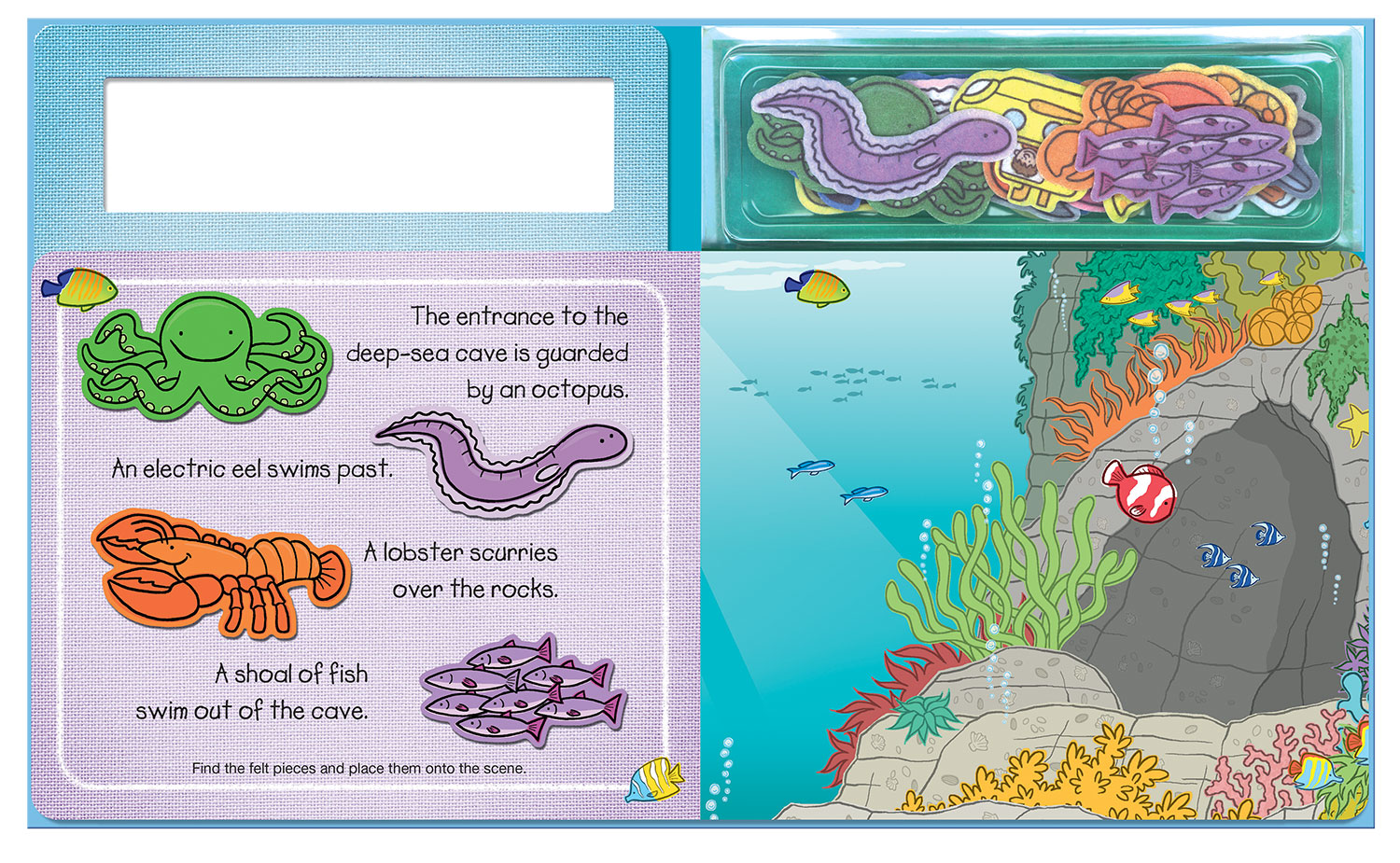 Sách tương tác sticker - Những sinh vật ở đại dương – Play felt ocean animals