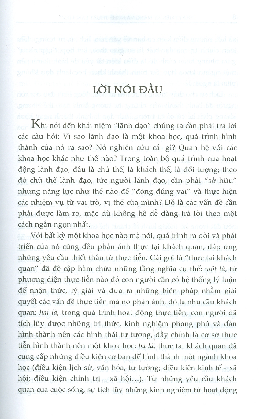 Phát Triển Kỹ Năng Và Nghệ Thuật Lãnh Đạo