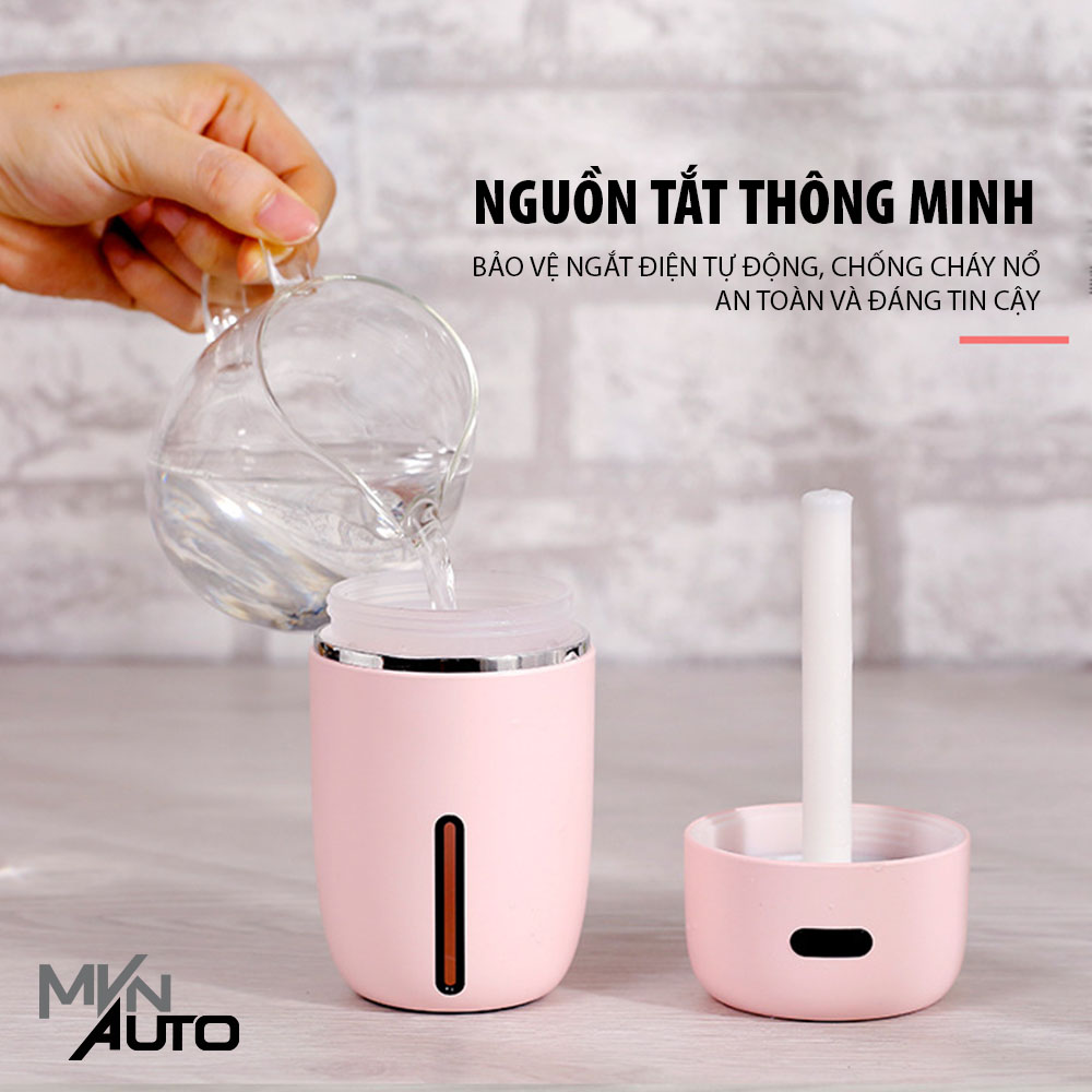 Máy Khuếch Tán Tinh Dầu Khử Mùi Xe Hơi - Đen Nhám