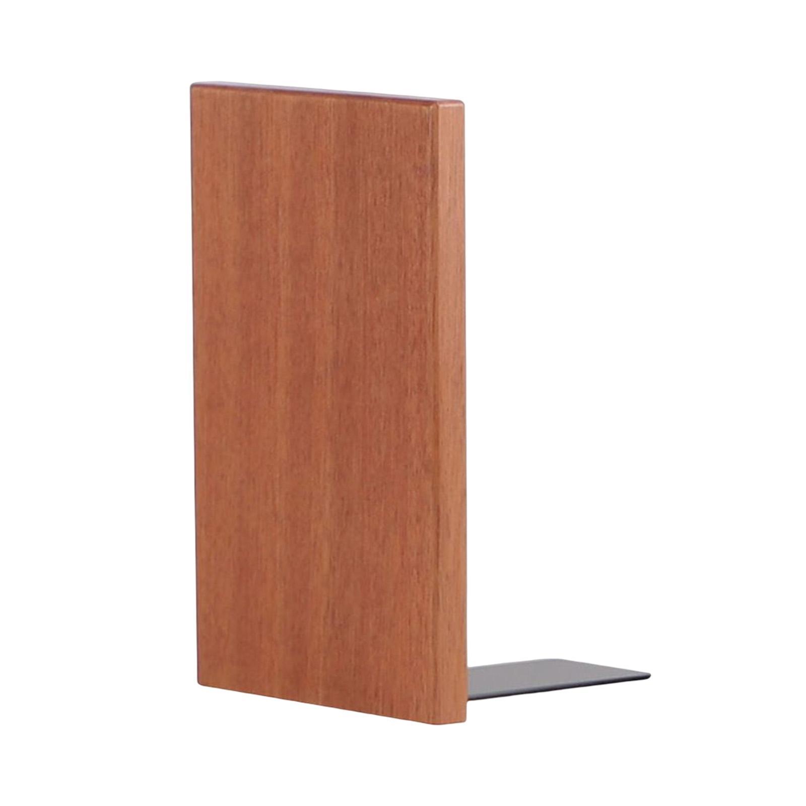 Wooden Bookend Book Holder Decoration for Heavy Books Magazines Video Games