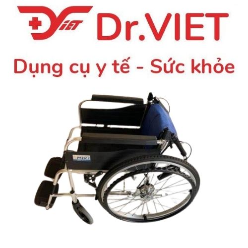 Xe lăn MIKI BAL-1 khung hợp kim nhôm phủ sơn tĩnh điện mờ cao cấp đến từ Nhật Bản, nhẹ và chắc chắn.