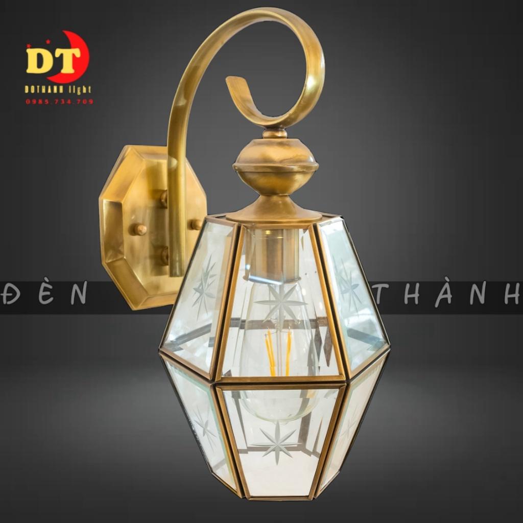 Đèn tường đồng kính ngoài trời ngoại thất cao cấp hiện đại HTLQ TDK