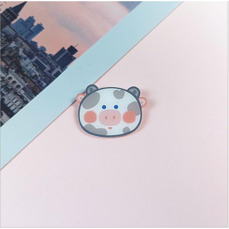 Pin cài áo cute sticker phụ kiện trang trí áo balo túi vải Cobala1688