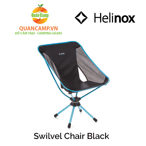 Ghế dã ngoại xếp gọn Helinox Swivel Chair Black