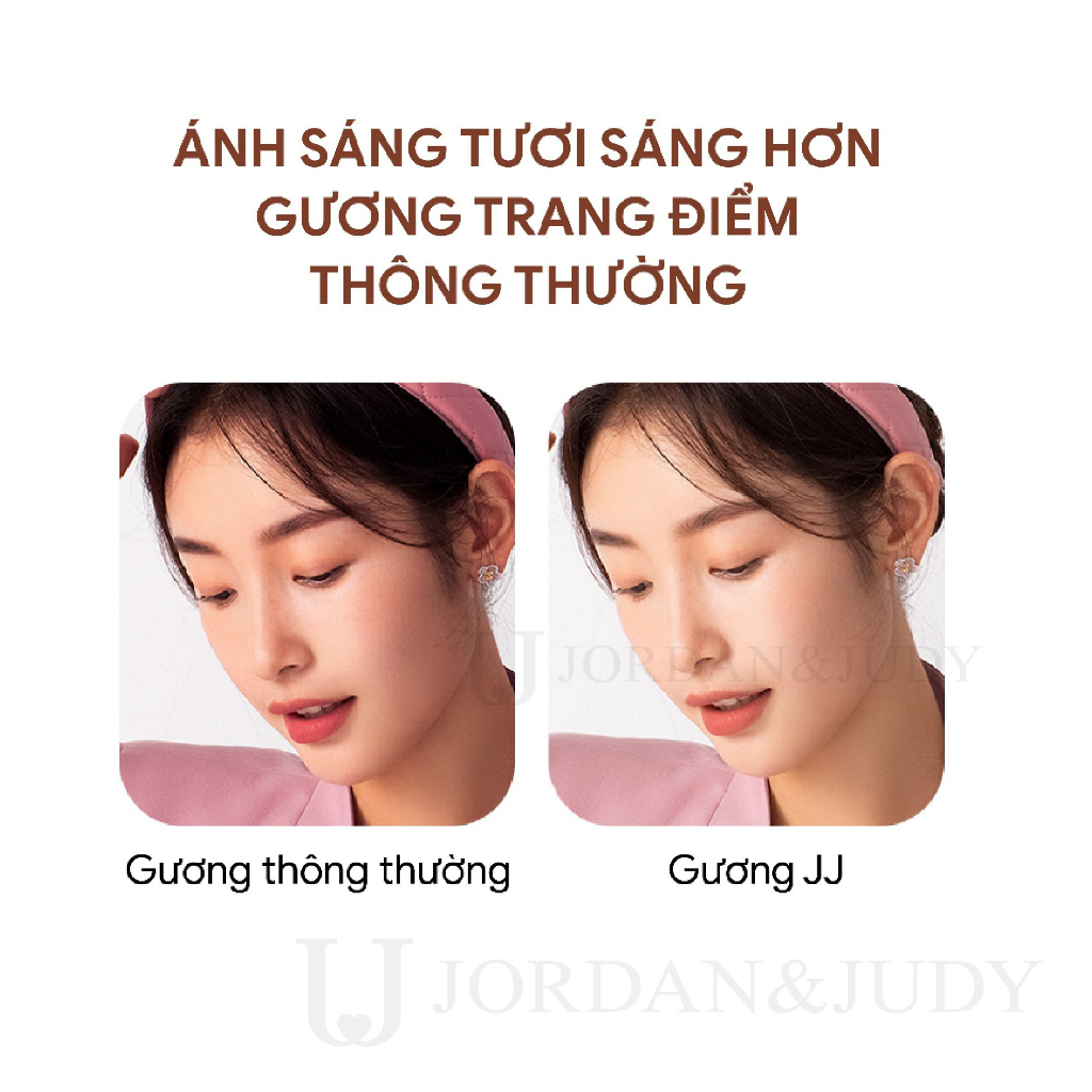 Gương trang điểm để bàn có đèn LED Xiaomi Jordann Judy NV026 - Hàng Chính Hãng
