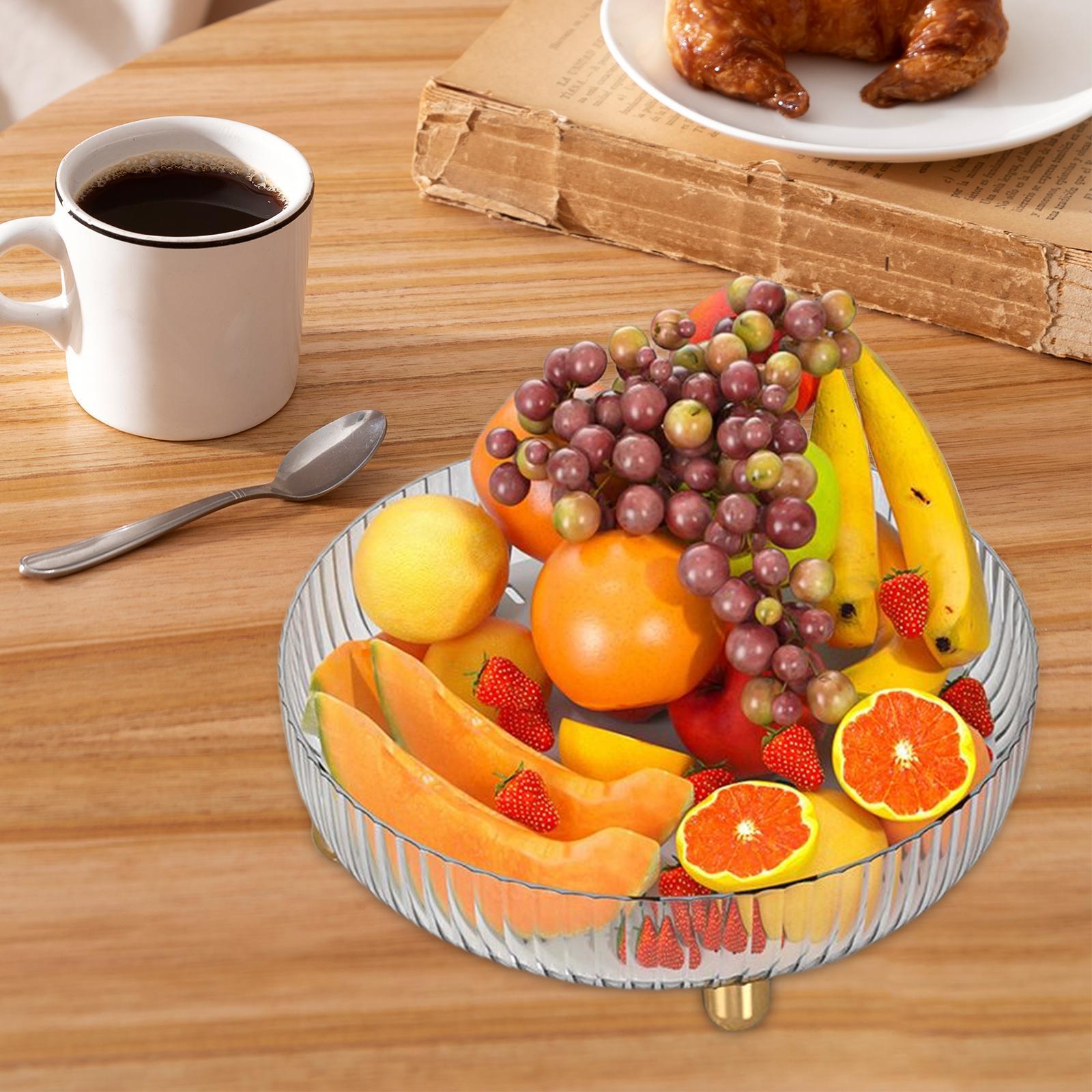 Fruit Plate Bathroom Countertop Organizer Cosmetic Storage Tray for Bathroom