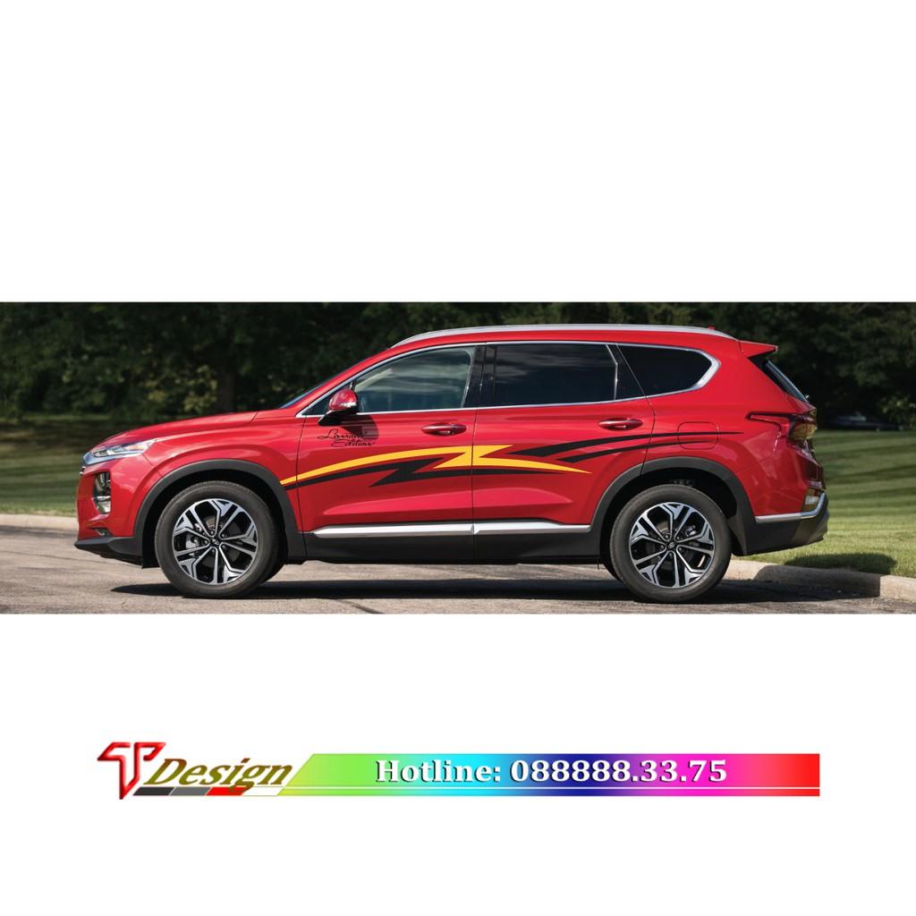 Decal trang trí cho xe innova,tem xe cao cấp, tem sườn xe thiết kế WRAP 29, KT 282x22cm